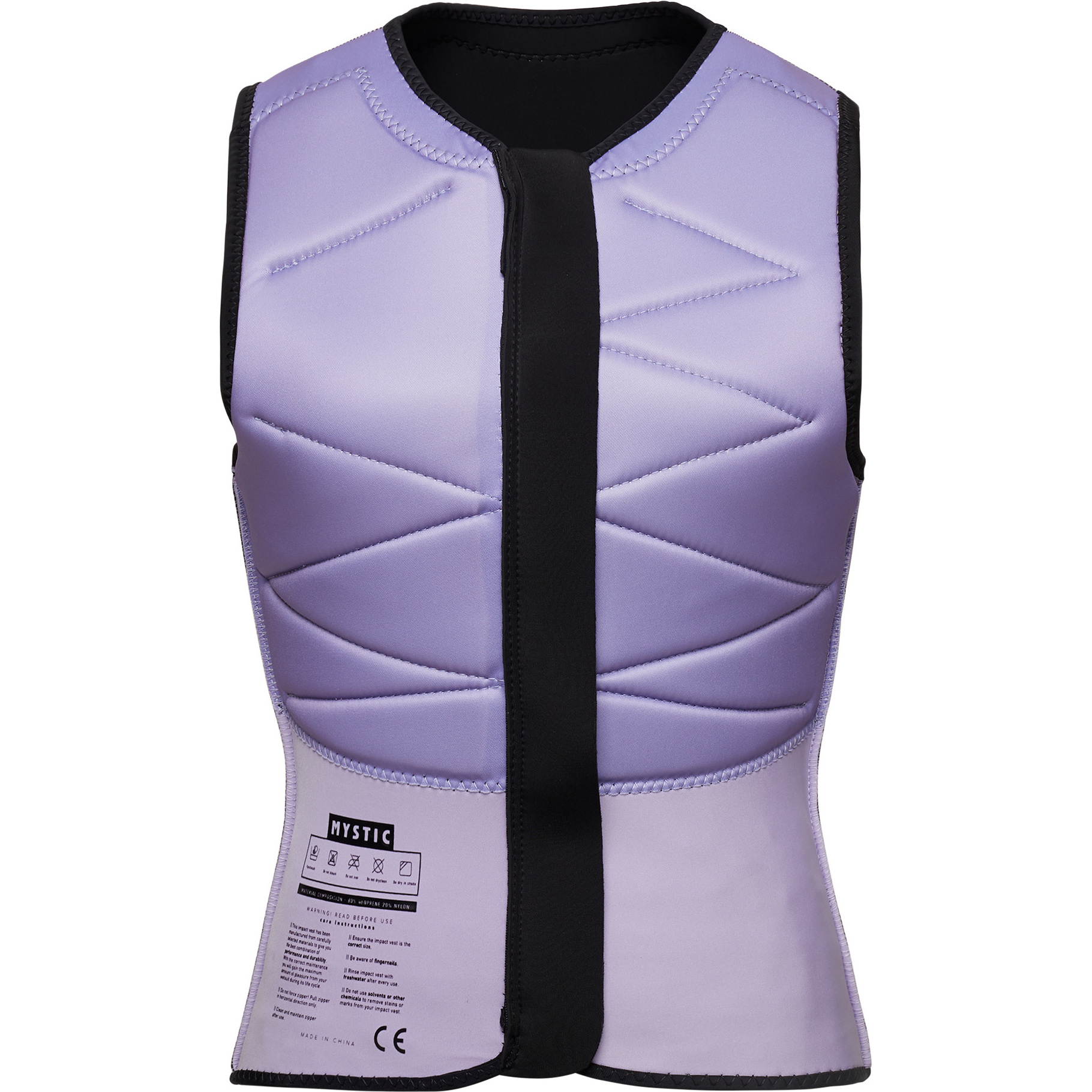 2026 Mystic Womens Ruby Front Zip Impact Vest 35005.230230 - Black